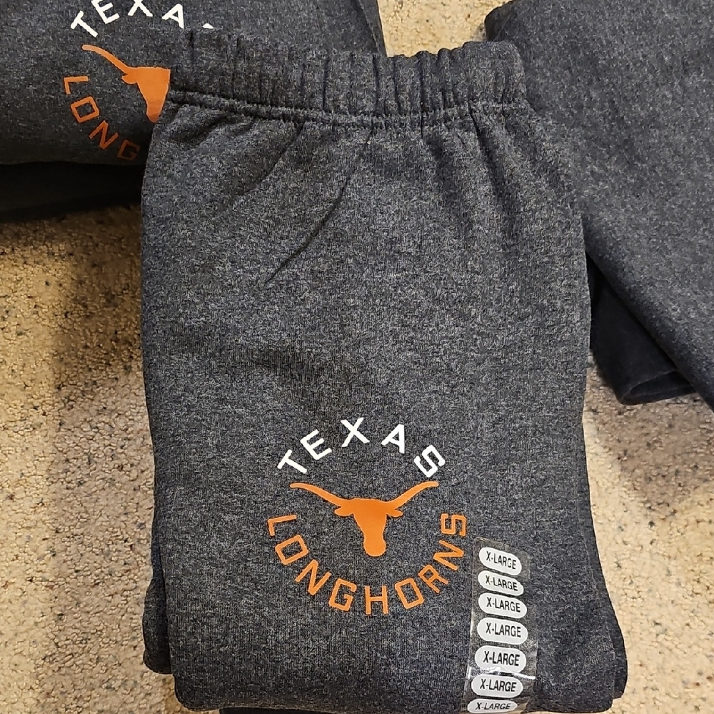 Jerzees Dark Gray Texas Longhorns Sweatpants with Orange Logo